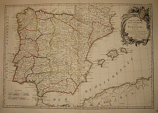Janvier Jean Robert Les Royaumes d'Espagne et de Portugal... 1762 Parigi